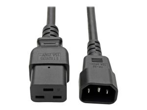 Tripp Lite 10ft Power Cord Extension Cable C19 to C14 Heavy Duty 15A 14AWG 10' - power cable - IEC 60320 C14 to IEC 60320 C19 - 3 m