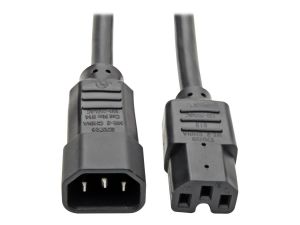 Tripp Lite 6ft Computer Power Cord Cable C14 to C15 Heavy Duty 15A 14AWG 6' - power cable - IEC 60320 C14 to IEC 60320 C15 - 1.8 m