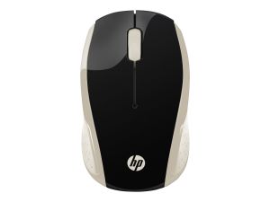 HP 200 - mouse - 2.4 GHz - silk gold