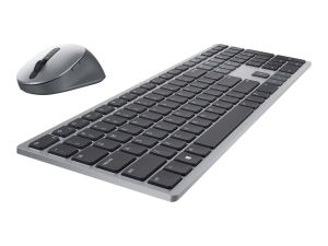 Dell Premier Wireless Keyboard and Mouse KM7321W - keyboard and mouse set - QWERTY - US International - titan grey