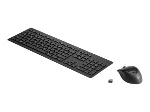 HP Wireless Rechargeable 950MK - keyboard and mouse set - UK