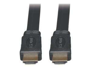 Tripp Lite 10ft High Speed HDMI Cable Digital Video with Audio Flat Shielded 4K x 2K M/M 10' - HDMI cable - 3 m